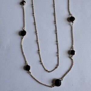 Elegant Black and Gold Necklace